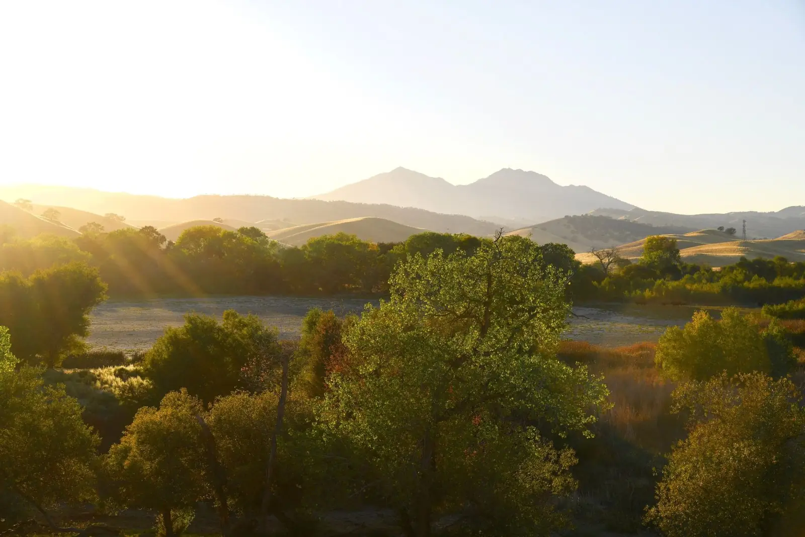 Mount Diablo at sunset